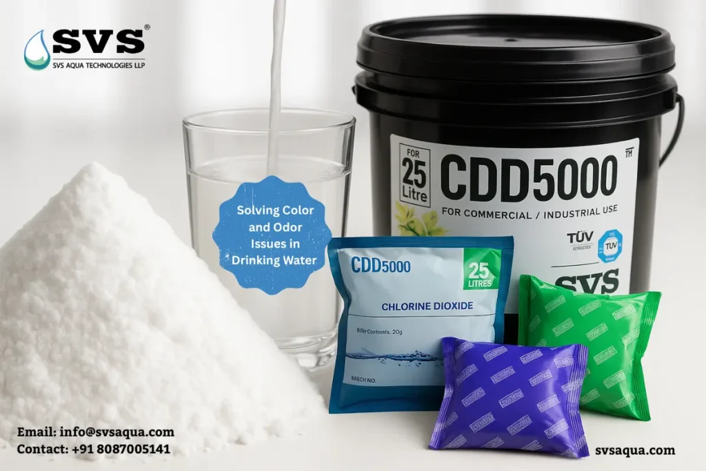 CDD 5000 chlorine dioxide powder product by SVS Aqua