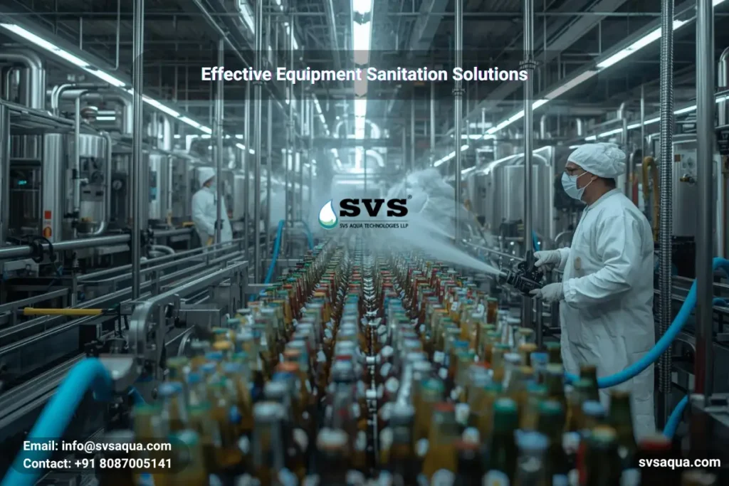 equipment sanitation process by SVS Aqua
