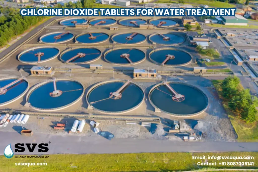 chlorine dioxide tablets for water treatment and disinfection