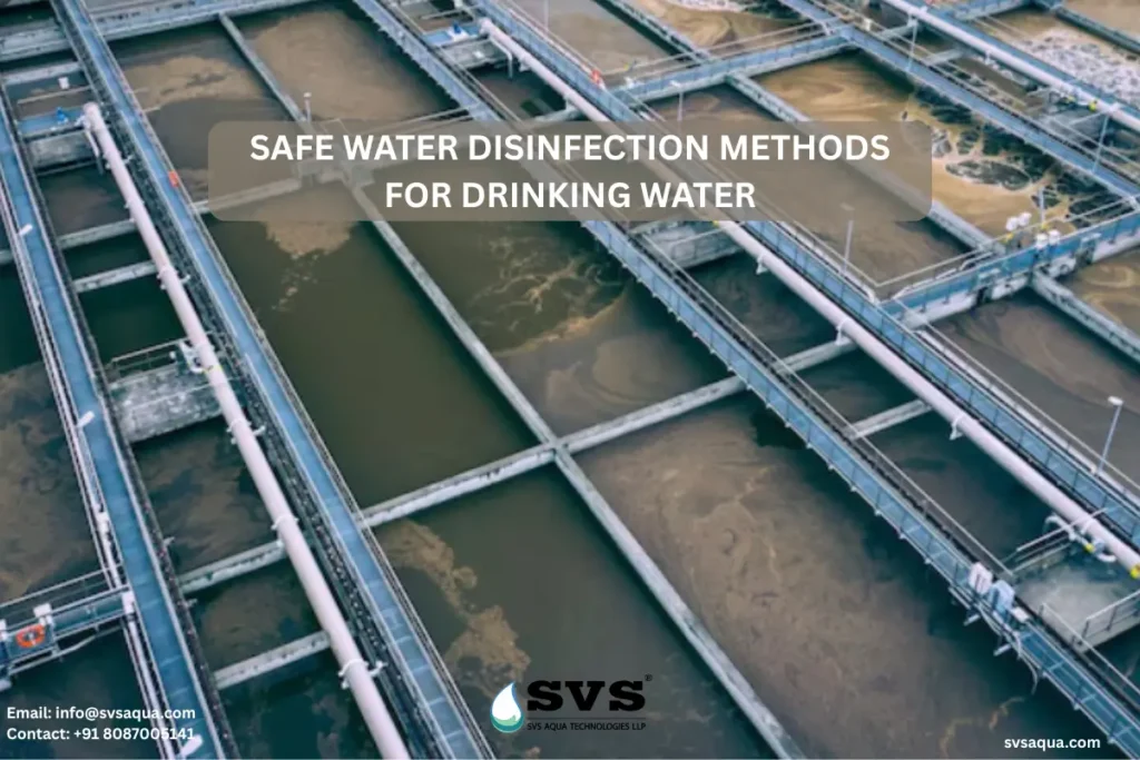 safe water disinfection methods for drinking water