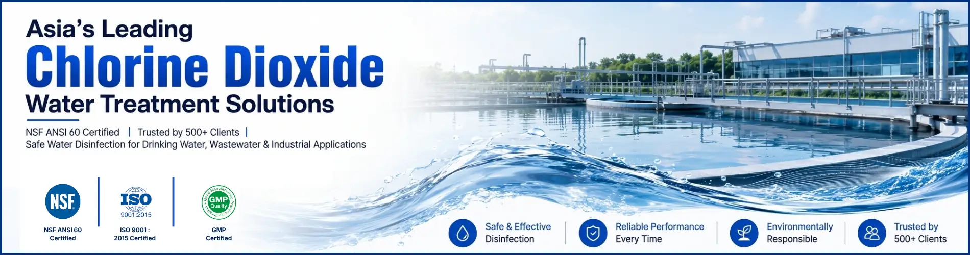 asia leading chlorine dioxide water treatment solutions